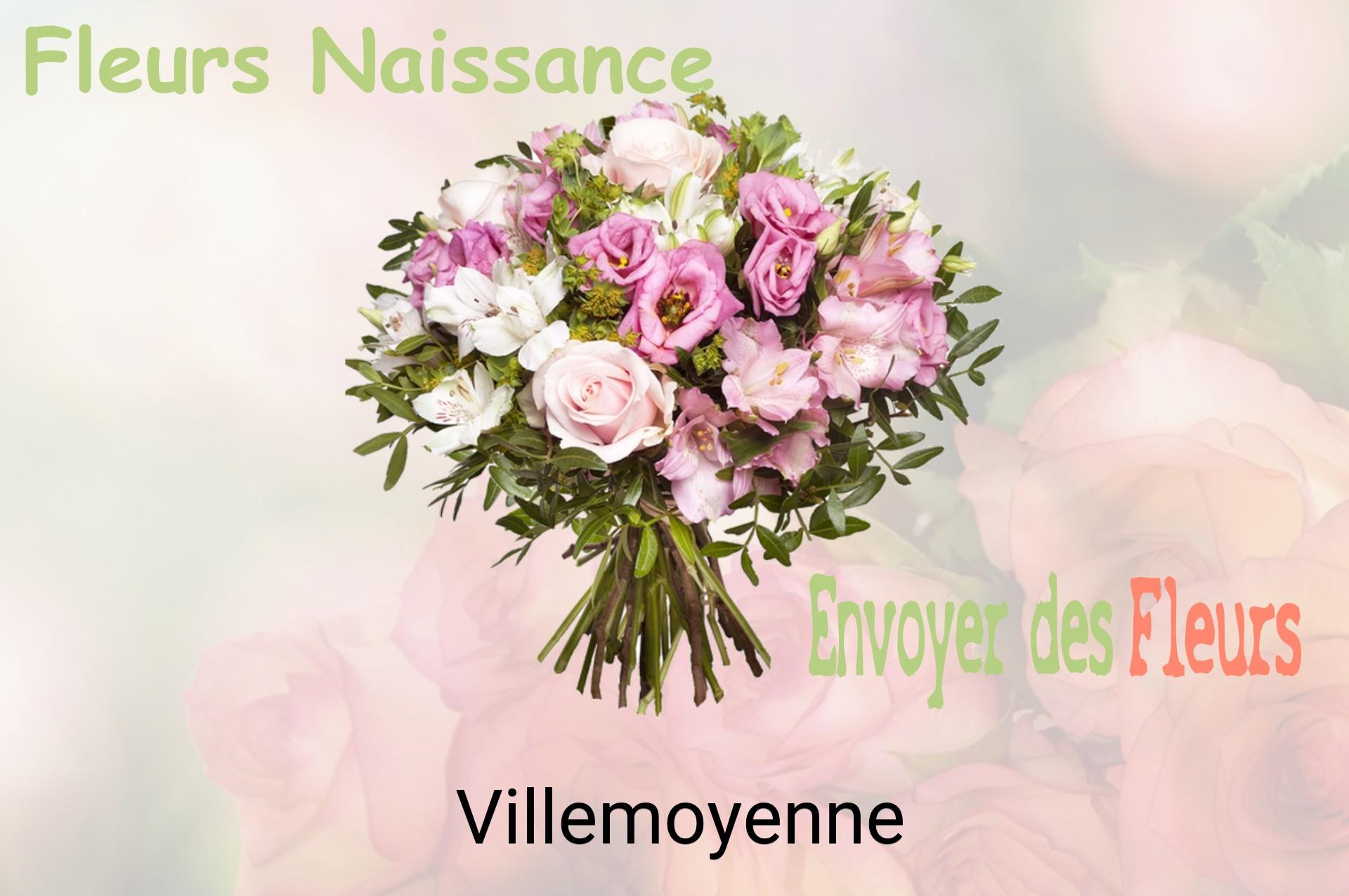Bouquet de fleurs de naissance livré à Villemoyenne